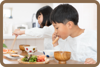 起床・朝ごはん