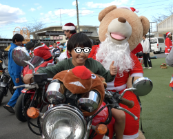サンタバイクさんと一緒に